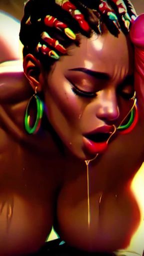 Big Boobs and Ass Ebony Goddesses - White Cock Worship Dark Asmr & Extreme Contrast (4k Ai Animated Porn)