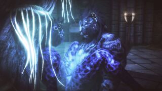 KoiBoiToy uses love spell to seduce furry lover in a wild 3D furry hentai game