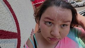 doing cumwalks with lots of thick cum on my face, through the city with lots of people watching me, is what i always want