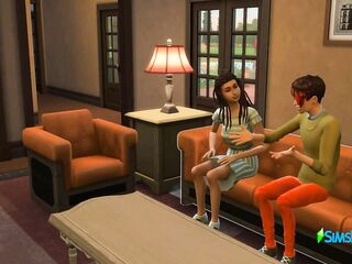 Sims 4 - A stepfather helped his stepson corrupt his stepsister