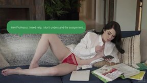 ”Evelyn Claire seducing handsome professor”