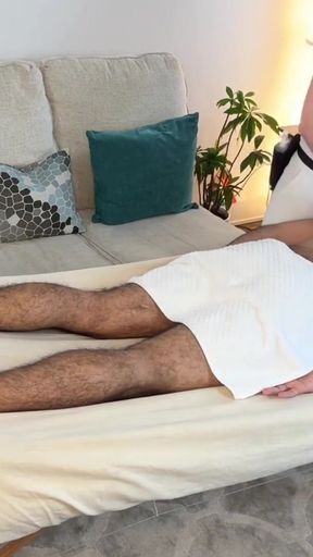 Unforgettable moment from "Straight guy came for the massage and got seduced by gay masseur."