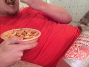 Belly Stuffing! Belching & Watching Anime Again :P Burping & Eating to Gain