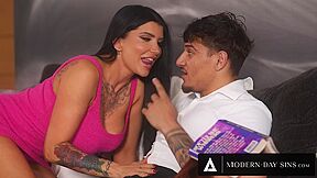 Hung Stud Rough Fucks Horny Stepmilf Romi Rain Next To Oblivious Wife Sophia Locke