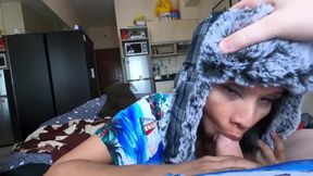 ladyboy snow bunny blowjob