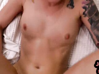POV hairypussy and tattooed honey sucks and rides BFs weenie