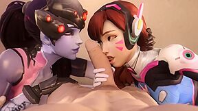 Tracer And Other Characters Have Sex In Overwatch Porn