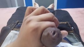 Watch me take out my cock to masturbate really well.