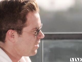 VIXEN Golden-haired Honey Gypsy Rose Squirts Intensely During Ardent Sex