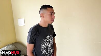 After the glass of water he got a blowjob from the naughty redhead