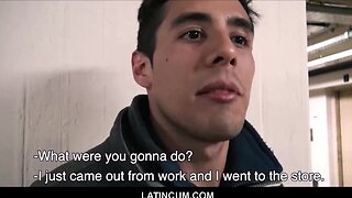 Exploring latin muscle: straight jock goes anal for cash with random gay stranger