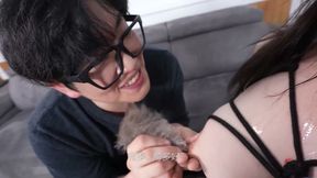 Lewd Sex Life of a Slutty Big-breasted Maid Wife