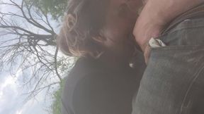 Blowjob by the River