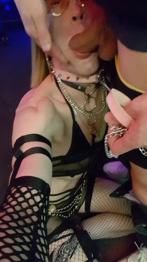 (makingoff View Me) Facefucking for Valentine's Day, Deep Throat on Deep Throat on This Bitch with Cocks.