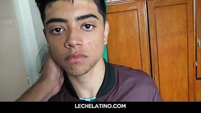 Latino boy first time sucking dick