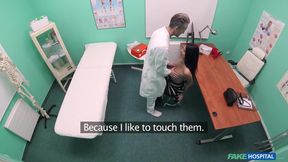 Polish MILF Ania Kinski Show Off her NEW BOOBS to her Doctor - Fake Hospital