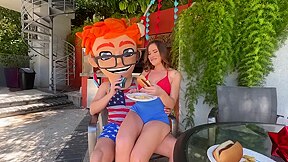 Big Ass Brunette Aderes Quin - Blowjob And Pov Rough Sex With Squirting