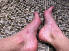 Maitresse Madelines solo foot fetish POV