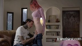 Sucking My Trans StepSis'_s Dick And Fucking Her Ass