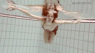 Gazel Podvodkova tiny hooters stunning butt underwater