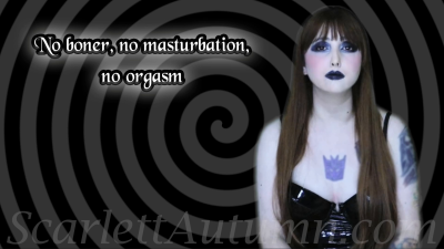 No boner, no masturbation, no orgasm