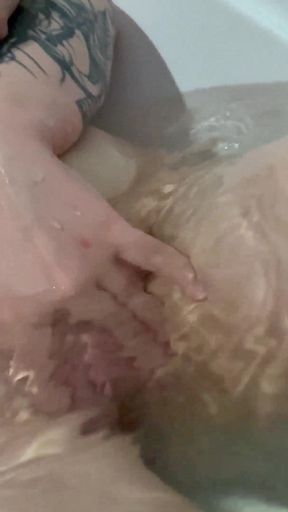 Playing with My Pussy Underwater 4K. Foot Fetish