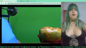 Reyna Tirana reacts to a funny pineapple situation