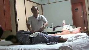 A couple of Japanese teen chicks came for massage