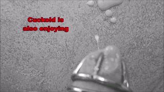 Femdom mistress humiliates slave cuckold with bull