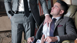 Men in suits suck and fuck session