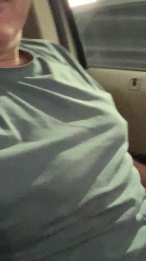 Flashing My Hard Cock in My Car