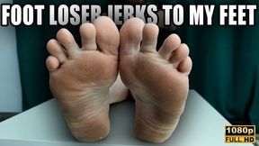 Foot Loser Jerks To My Feet - Foot Fetish JOI - Full HD 1080p HD - KingMarti