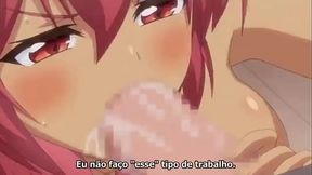 Garota ruiva se divertindo