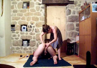 Bent over hubby gets her butthole fisted by perverted dominant wifey