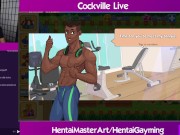 (Gay) Strongman style sex! Cockville #15 W/HentaiGayming