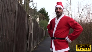 British bbw sub dominated with christmas dick