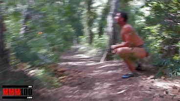 Jorge of the jungle ts a young tourist and fucks her in DP