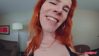 Chanel Noir Teases in Tempting Redhead Solo