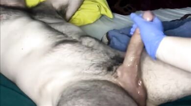 Medical Gloves HandJob Let Me Watch You Jerk It