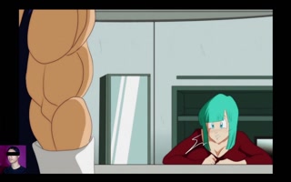 Dragon Ball Z: Android 18 eats Bulma's pussy while Vegeta watches