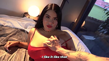 Busty girl knows how to entertain her stepbrother