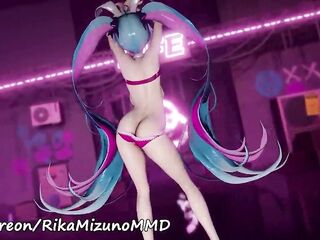 Hot Dance - Hatsune Miku MMD R-eighteen