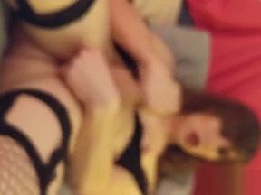 TS Anna Katt eats her girlcum