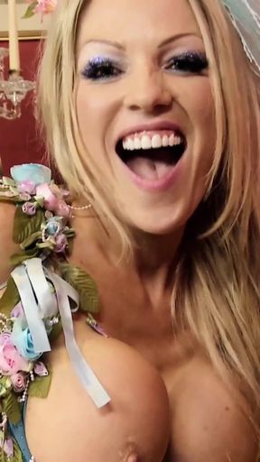 Dressed as lesbian fairies - Lou Lou, Cindy Behr and Charley Atwell