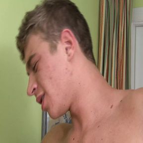 Young straight student craves for horny cocks to blow hard and deep until squirt cum on him