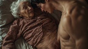 80 year old granny enjoys 18 year old hard cock - male voice roleplay audio ai generated