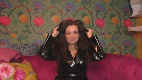 Sissification and anal training while I wear PVC