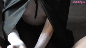 Vampire Girl Passionate Sucks Big Cock to Cum In Mouth