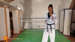 Martial Arts Goddess selfdefense class domination lesson