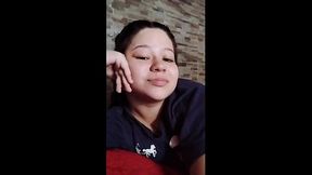 I was recording and my stepbrother came and fucked me so hard, he filled my pussy with cum